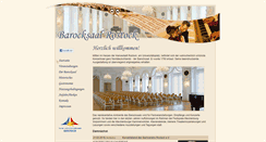 Desktop Screenshot of barocksaal-rostock.de